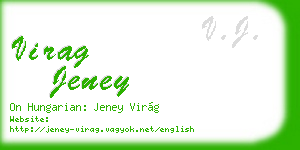 virag jeney business card