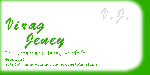 virag jeney business card